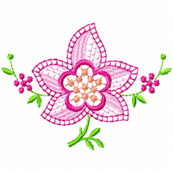 Flowers And Tree Embroidery Design 7 Flowers And Tree Embroidery Design 7